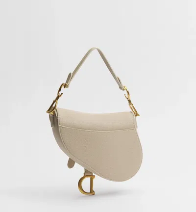 Dior Small Saddle Bag With Strap In Brown