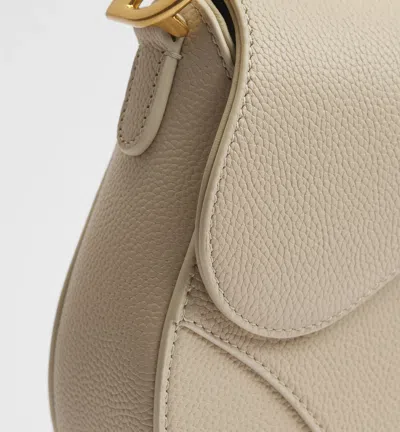 Dior Small Saddle Bag With Strap In Brown