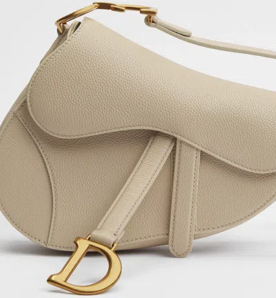 Dior Small Saddle Bag With Strap In Brown