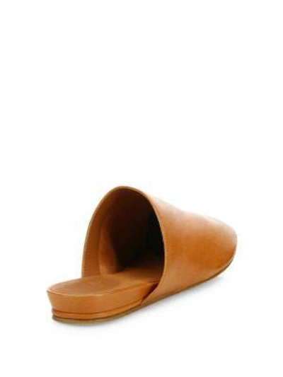 Shop Vince Oren Leather Mules In Saddle Tan