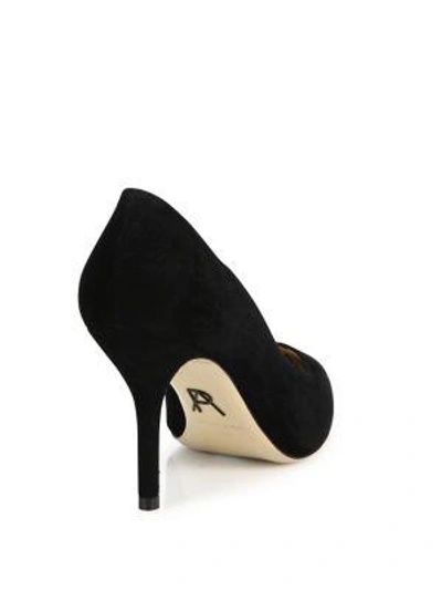 Shop Paul Andrew Kimura Suede Point Toe Pumps In Black
