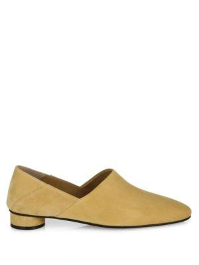 Shop The Row Noelle Suede Loafers In Sahara