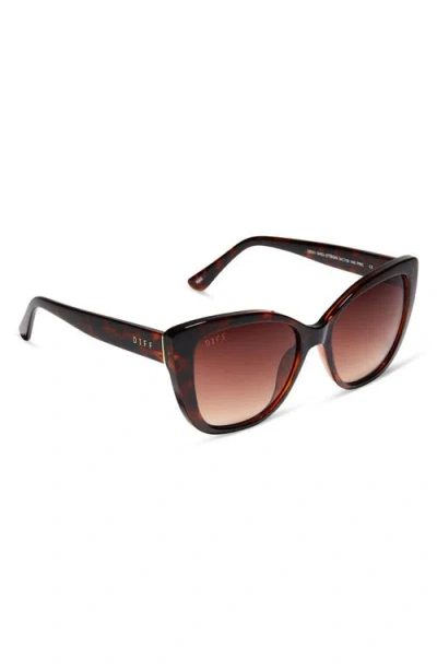 Diff 54mm Square Sunglasses In Brown