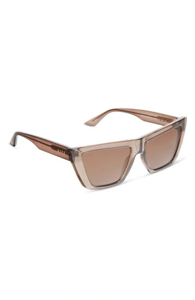 Diff Winona Square Sunglasses In Brown