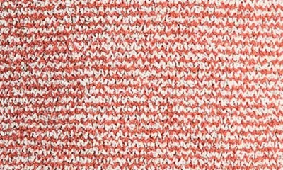 Vince Textured Microstripe Sweater In Pink