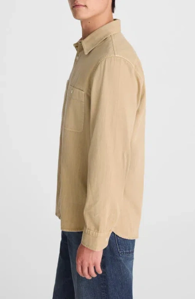 Madewell Cotton Button-up Work Shirt In Brown