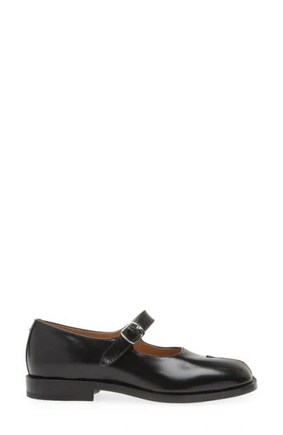 Maison Margiela Mary Jane Mini Heel Shoes With Buckle Strap In Black