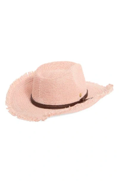 Bcbg Packable Knit Cowboy Hat In Pink