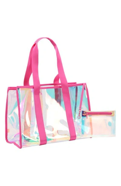 Mytagalongs Beach Tote Bag In Blue