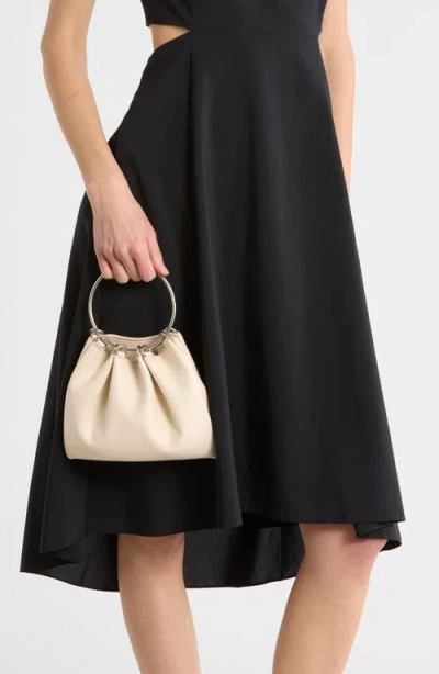 Bcbg Ring Top Handle Clutch In White