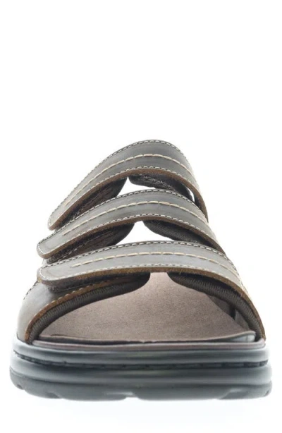 Propét Propet Extra Extra Wide Width Hatcher Slide Sandal In Brown
