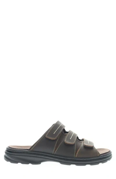 Propét Propet Extra Extra Wide Width Hatcher Slide Sandal In Brown