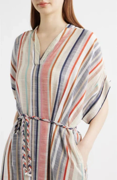 Frnch Belted Stripe Maxi Dress In Multi