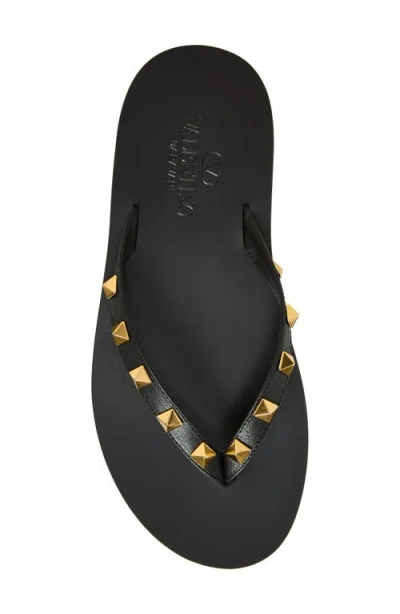 Valentino Garavani Black Cp Leather Sneakers In Black