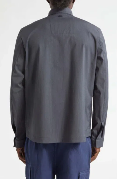 Herno Tech Shirt Jacket In Gray