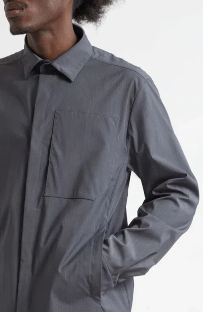 Herno Tech Shirt Jacket In Gray