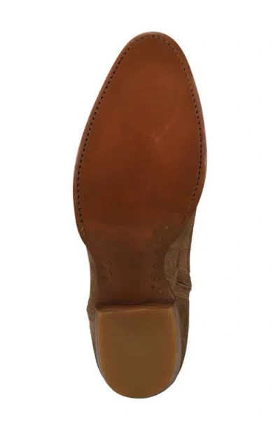 Frye Austin Inside Zip Plain Toe Boots In Brown