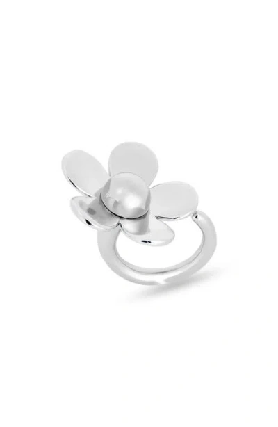 Marc Jacobs Daisy Ring In Metallic