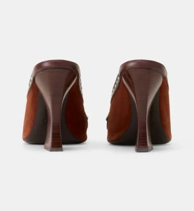 Lanvin Eclipse Arch Heeled Mule In Brown