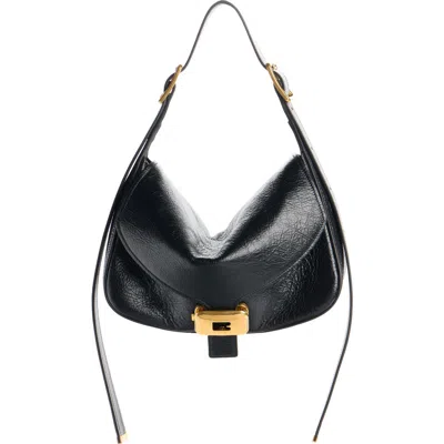 Balenciaga Womens Clicca Medium Shoulder Bag Adjustable In Black