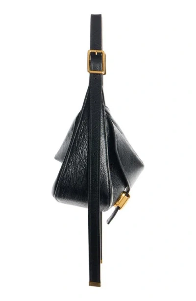 Balenciaga Womens Clicca Medium Shoulder Bag Adjustable In Black