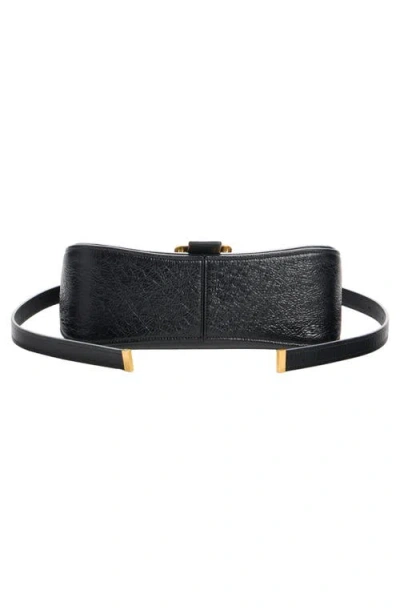 Balenciaga Womens Clicca Medium Shoulder Bag Adjustable In Black