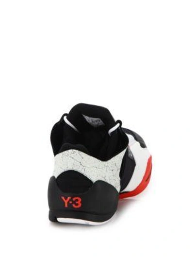 Shop Y-3 Kanja Sneakers In Corel-black