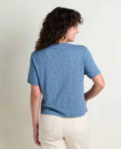 Toad And Co Boundless Jersey Short Sleeve Crew In Blue