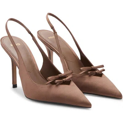 Mango Laurel Slingback Pump In Brown