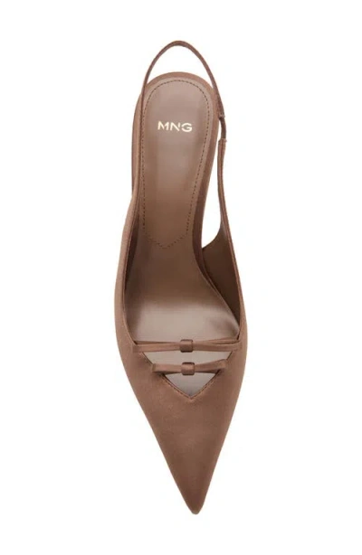 Mango Laurel Slingback Pump In Brown