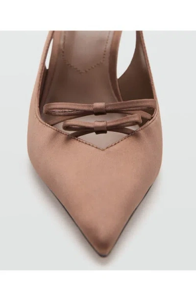 Mango Laurel Slingback Pump In Brown