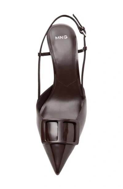 Mango Sonte Slingback Pump In Brown