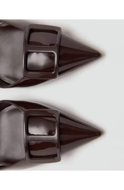 Mango Sonte Slingback Pump In Brown