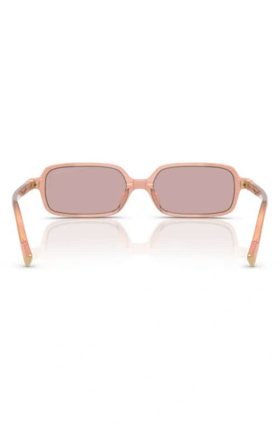 Miu Miu 51mm Rectangular Sunglasses In Gold