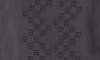 Splendid Kenzie Eyelet Geo Tank In Lead In Gray