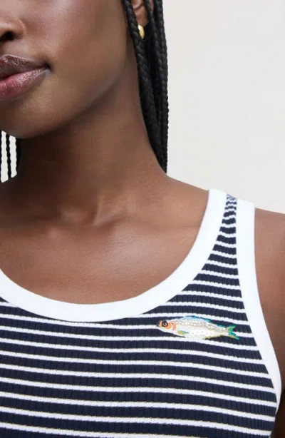 Sam Edelman Stripe Knit Tank In Multi