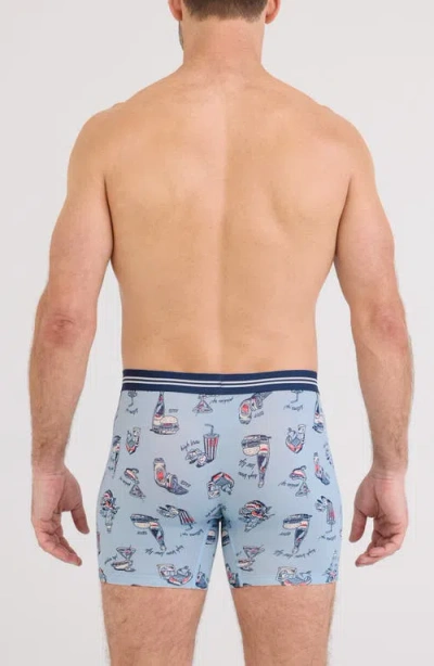Saxx Vibe Xtra Assorted 2-pack Boxer Briefs In Blue