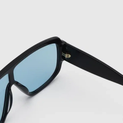 12pm Studios Aspen Shield Sunglasses In Blue