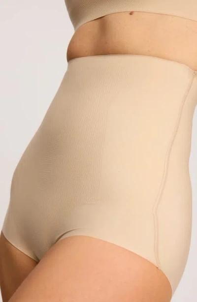 Commando Zone Smoothing High Waisted Briefs In Brown