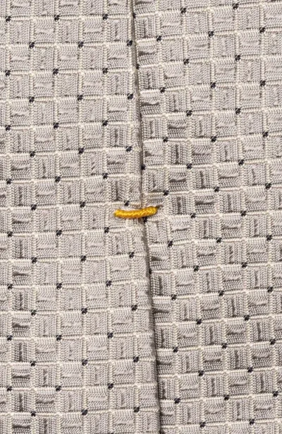 Eton Micro Geo Silk Tie In Gray