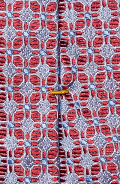 Eton Medallion Silk Tie In Red