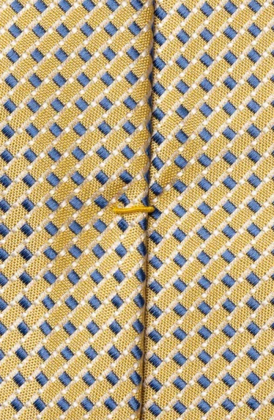 Eton Micro Silk Tie In Yellow