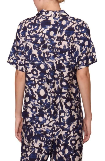 Melloday Easy Woven Pullover Shirt In Multi