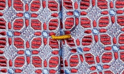 Eton Medallion Silk Tie In Red