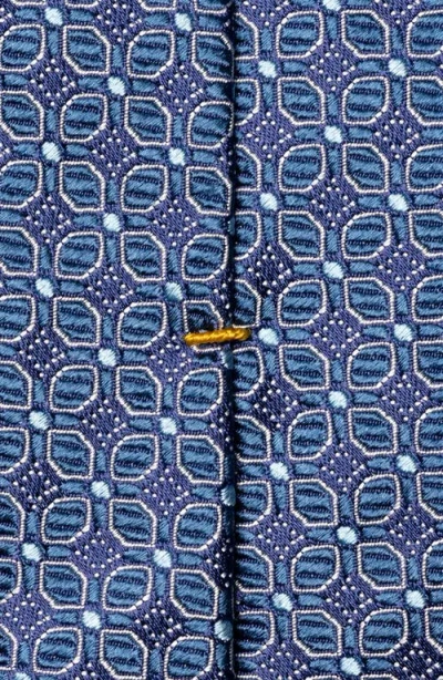 Eton Medallion Silk Tie In Blue