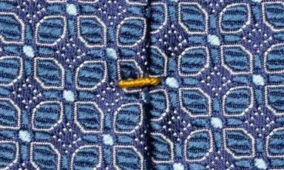 Eton Medallion Silk Tie In Blue