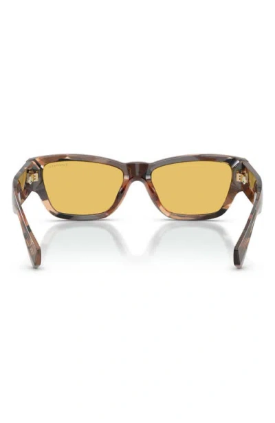 Tiffany & Co . 54mm Rectangular Sunglasses In Gray