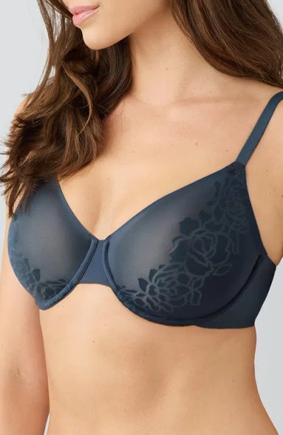 Wacoal Confidence Boost Underwire Bra In Blue