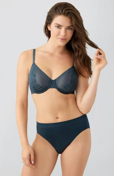 Wacoal Confidence Boost Underwire Bra In Blue
