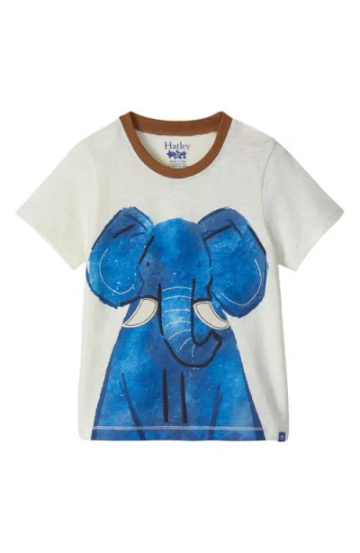 Hatley Kids' Elephant Cotton T-shirt & Pull-on Shorts Set In Multi